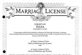A comprehensive guide to obtaining a marriage license in Tulsa OK